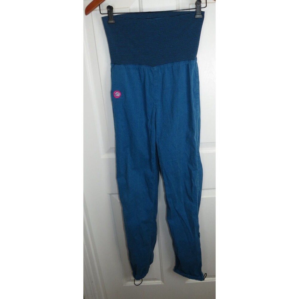 E9 Andre Women’s Climbing Pants Size S Blue Boulder Made in Italy High Waist